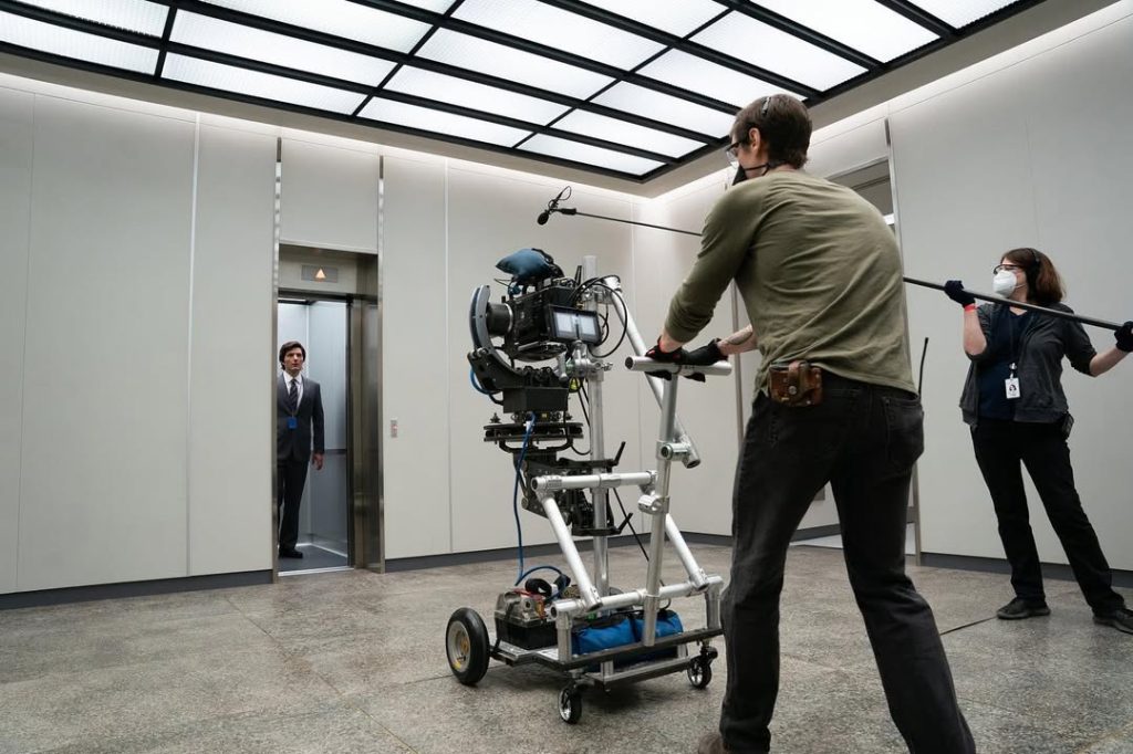 Severance Transition Scene Shot in Elevator